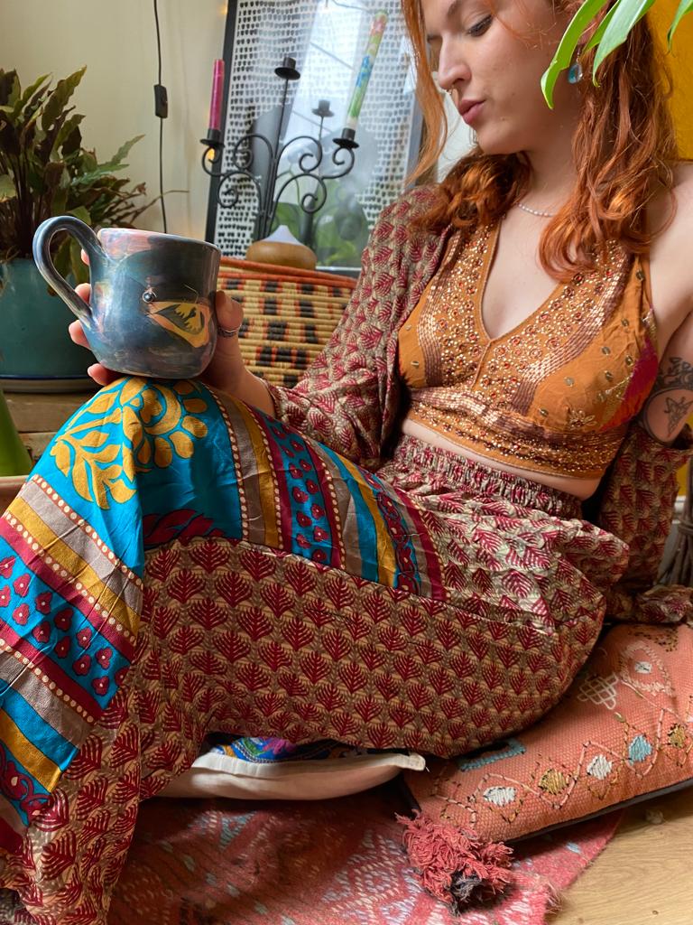 Retro Paisley Loungewear Floaty Co-Ord Set