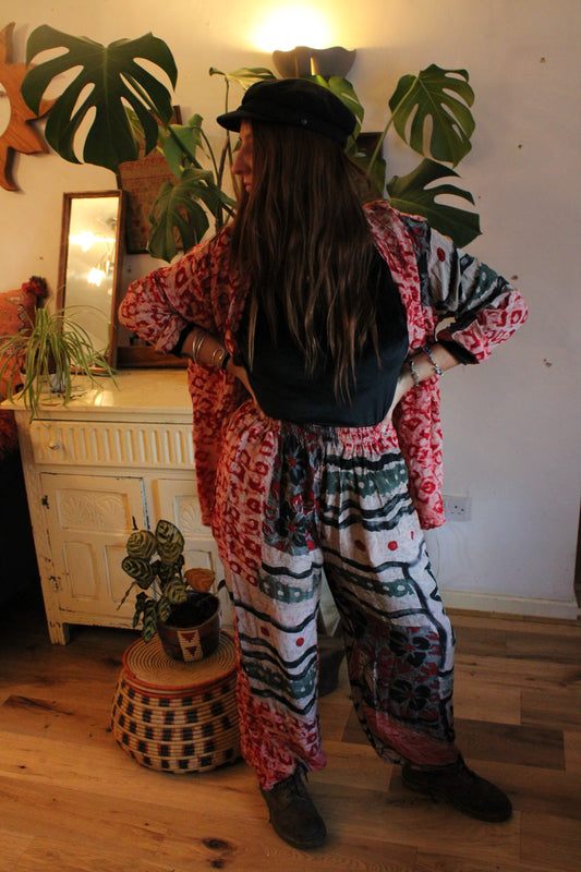 Grafitti Print Floaty Loungewear Co-Ord Set